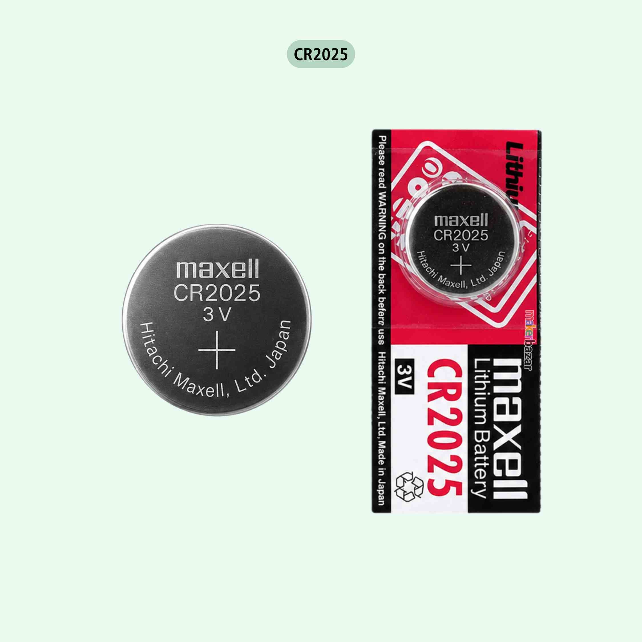Maxell: 3V Non-Rechargeable Lithium Coin Button Cells