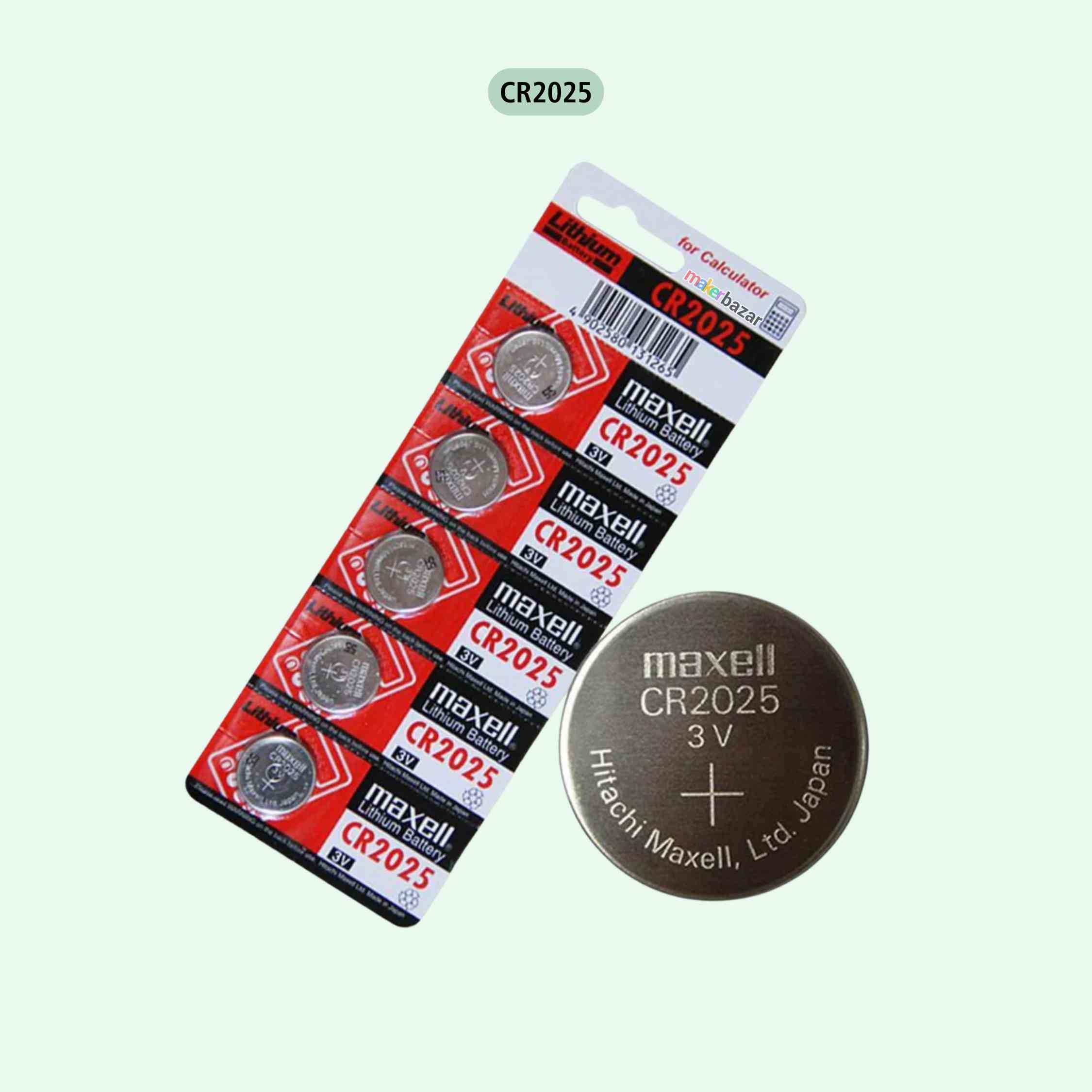 Maxell: 3V Non-Rechargeable Lithium Coin Button Cells