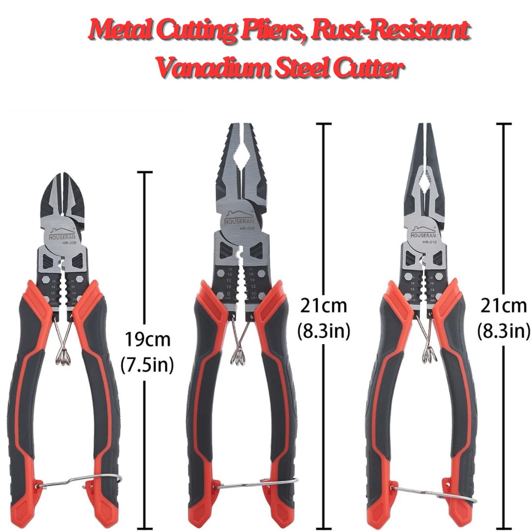 Multifunctional Lineman's Plier with in-built Wire Stripper & Crimper