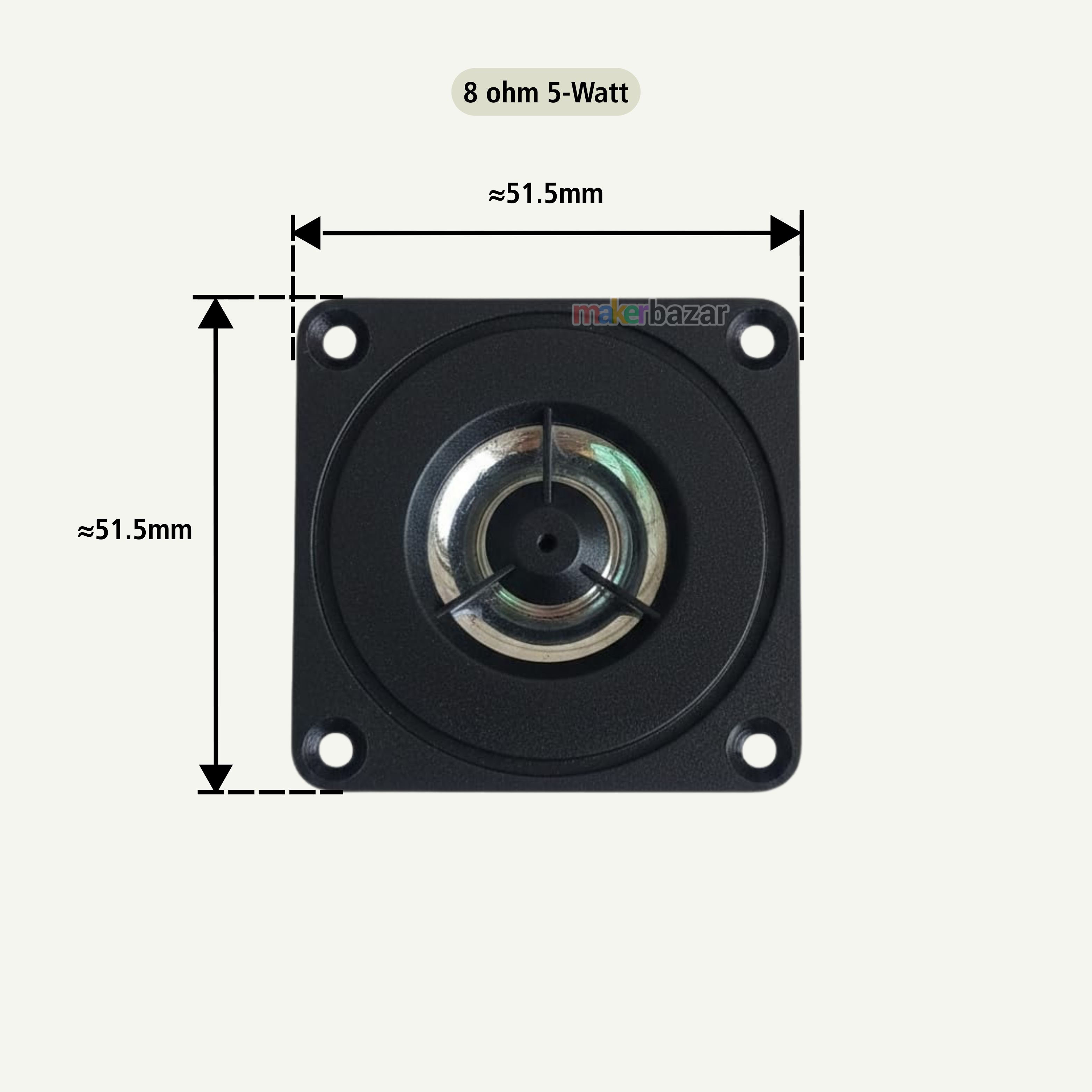 2-Inch 51.5mm Tweeter Speaker for Cars and Audio System
