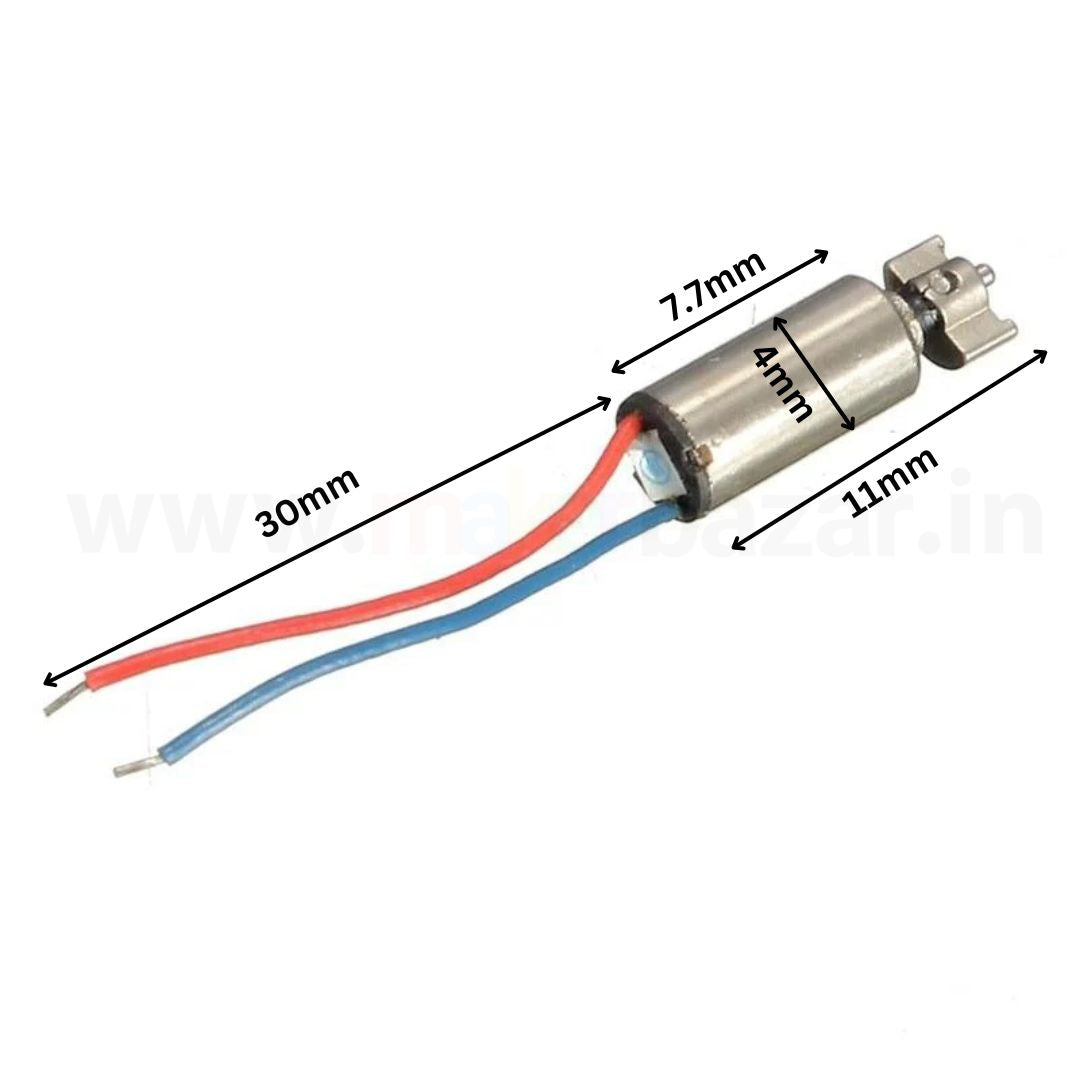 Mini Vibration Motor 3V Coreless High Speed With Wire