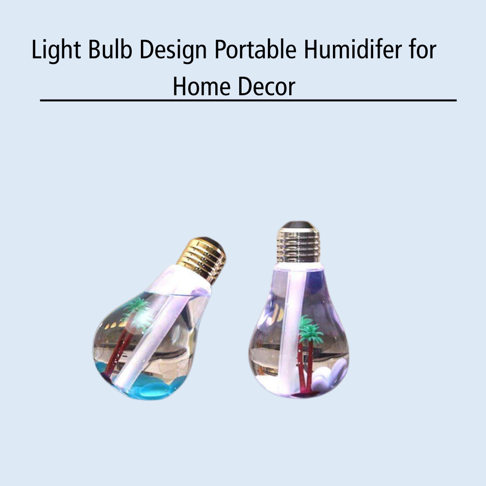 Light Bulb Design Portable Humidifer for Home Decor