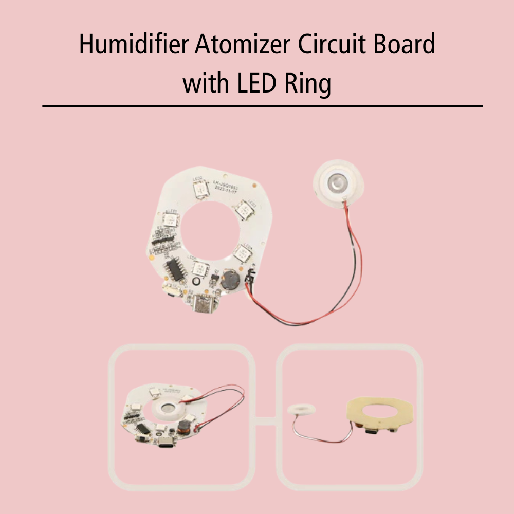 Humidifier Atomizer Circuit Board with LED Ring