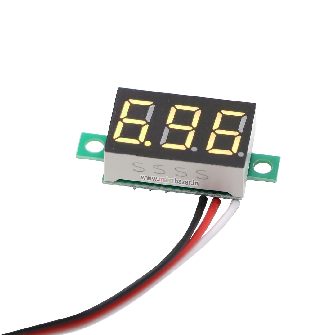 0.36in 30v 3-Wire 3-Digit DC Voltmeter Gauge Tester Module