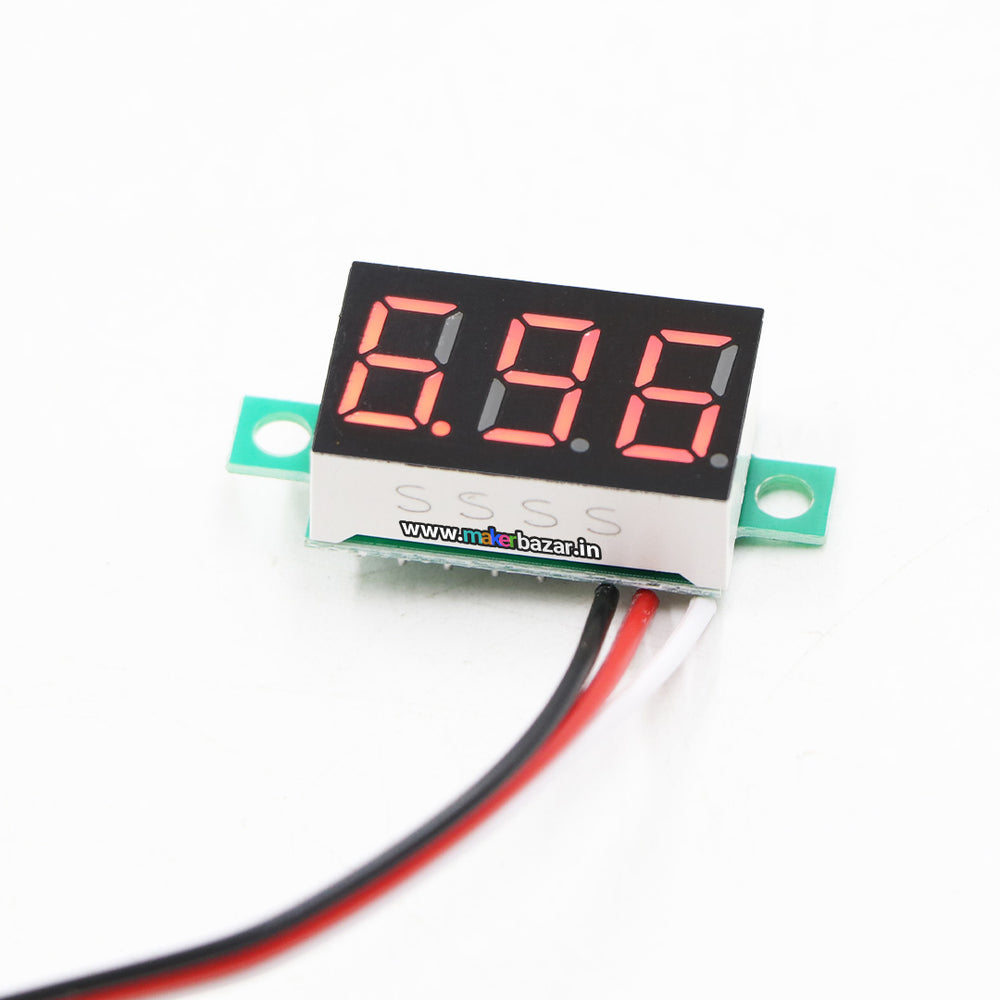 Micro Voltmeter Module Buy 0.28in 0-100v DC Voltmeter Module Three Wire