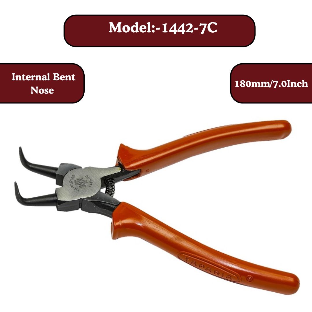 Taparia: Style-1 Circlip Pliers Insulated with Thick C.A Sleeve