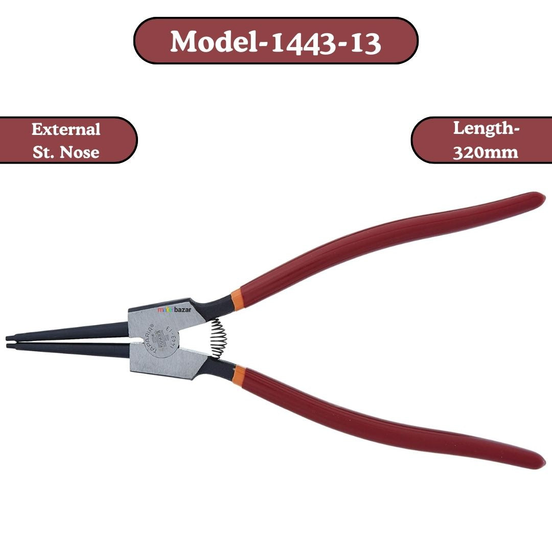 Taparia: Style-2 Circlip Pliers PVC Dip Coated Sleeve