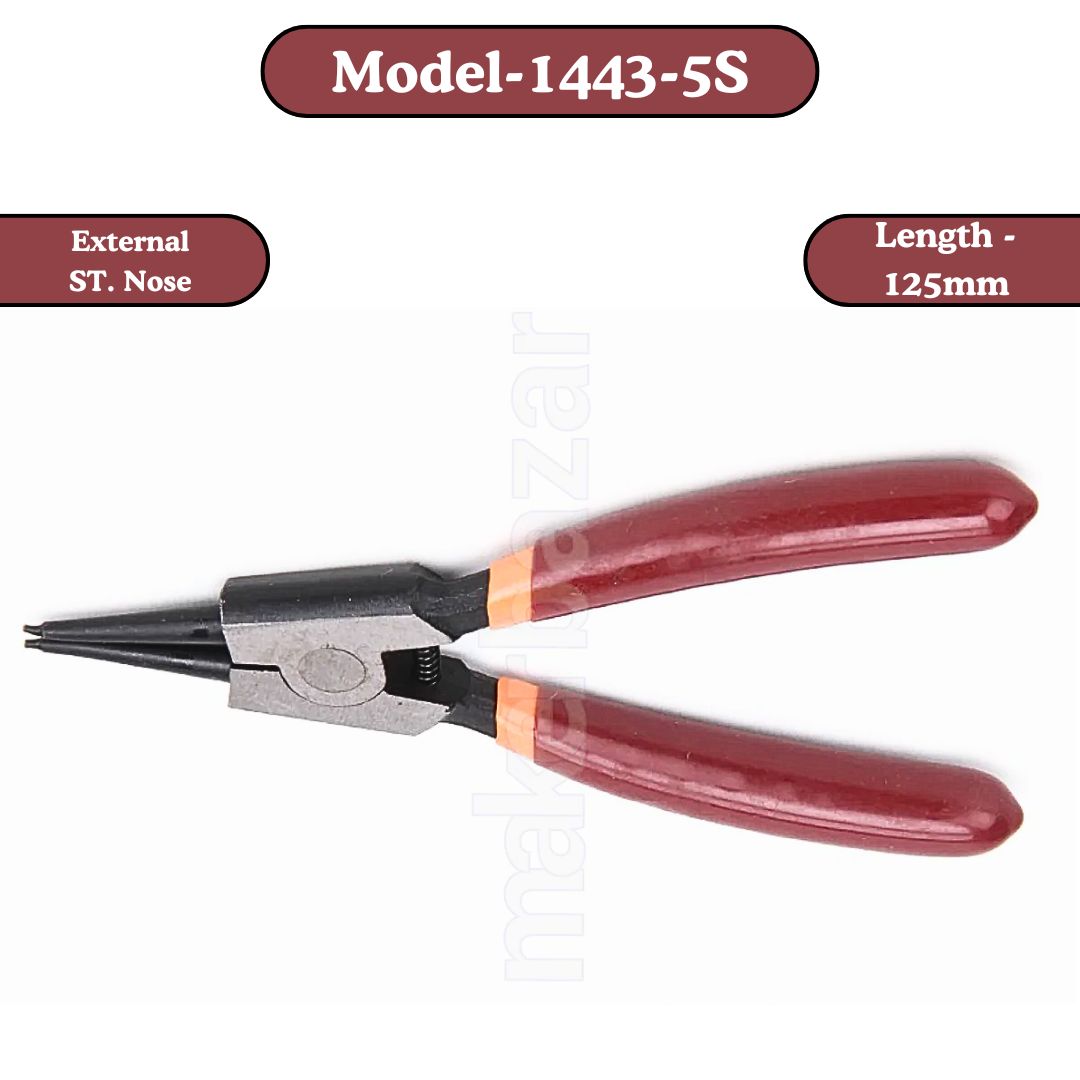 Taparia: Style-2 Circlip Pliers PVC Dip Coated Sleeve