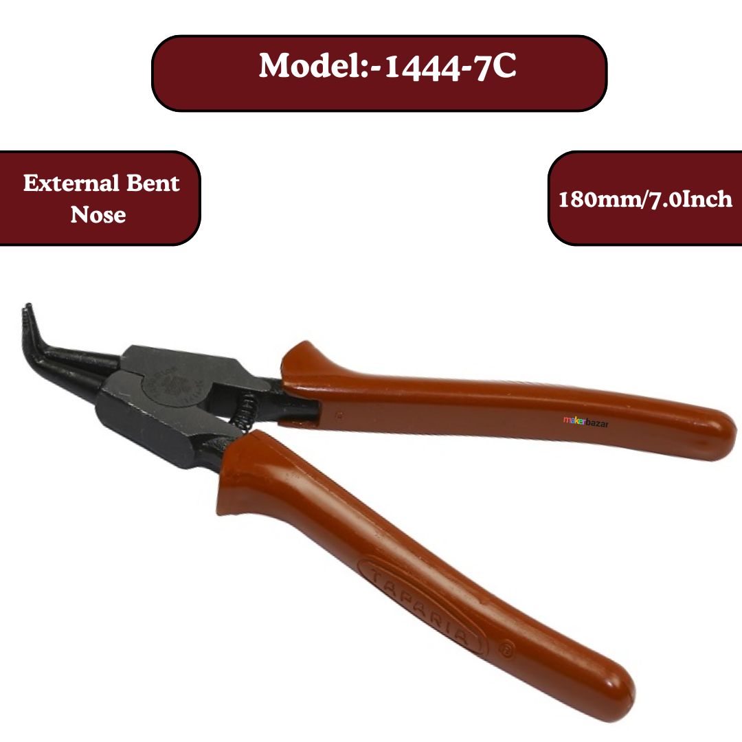 Taparia: Style-1 Circlip Pliers Insulated with Thick C.A Sleeve