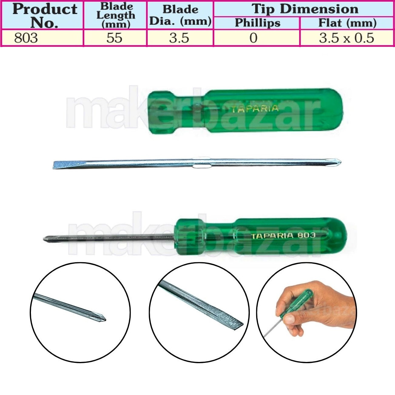 Taparia: Two In One Steel Screwdrivers