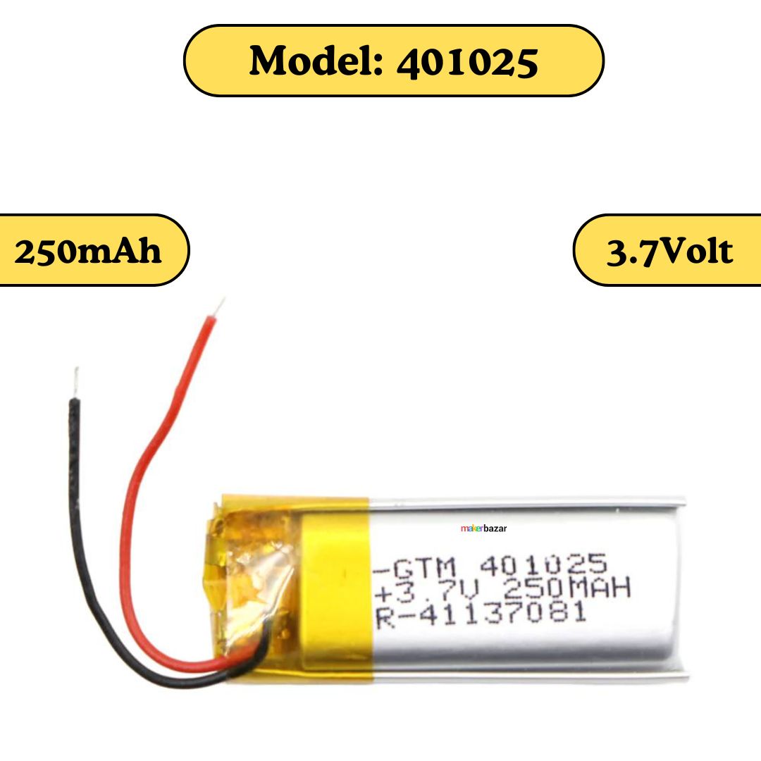 GTM: Lipo Battery - Single Cell Lithium Polymer Battery