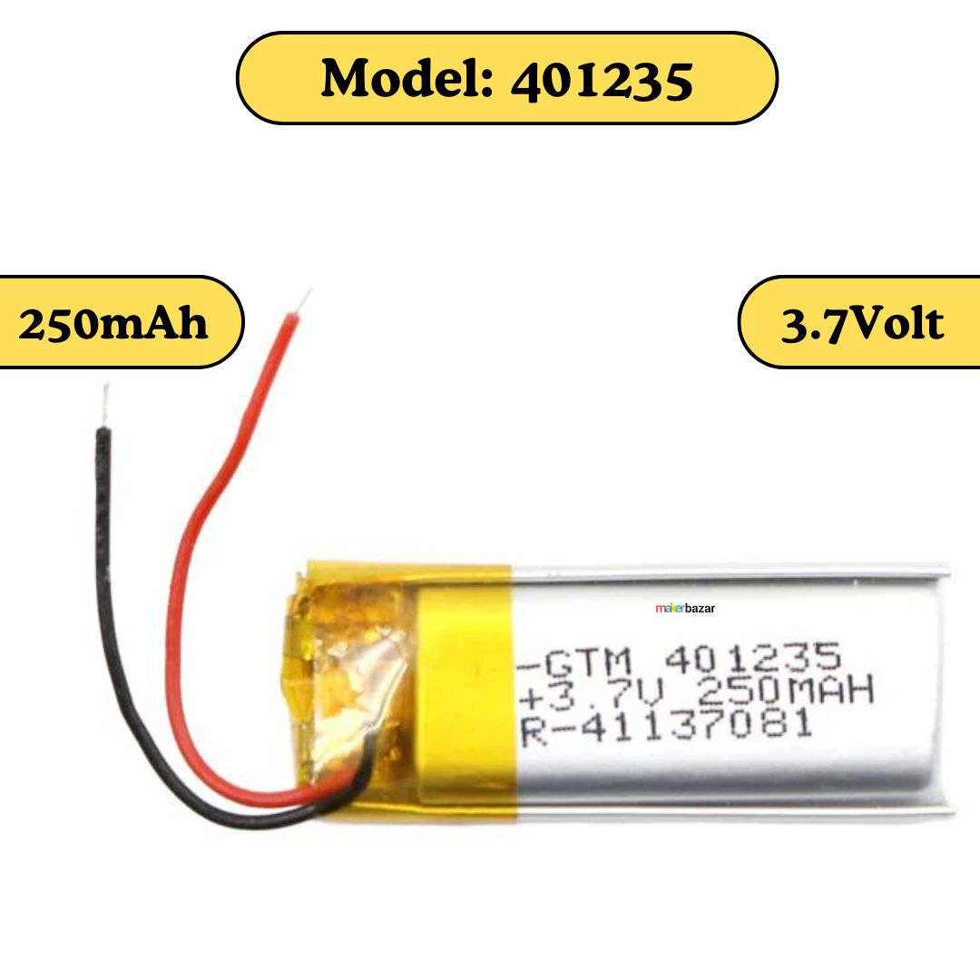 GTM: Lipo Battery - Single Cell Lithium Polymer Battery