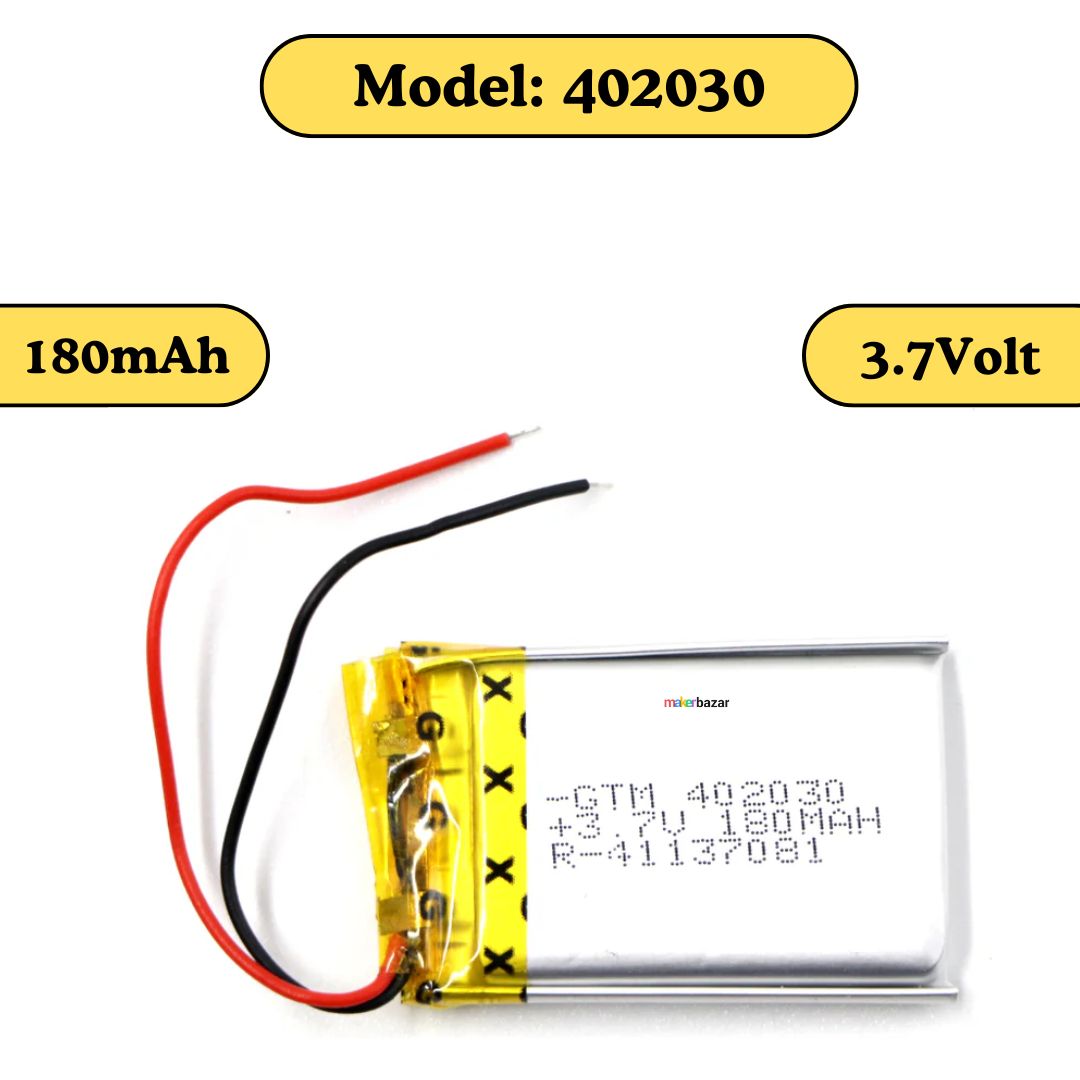 GTM: Lipo Battery - Single Cell Lithium Polymer Battery