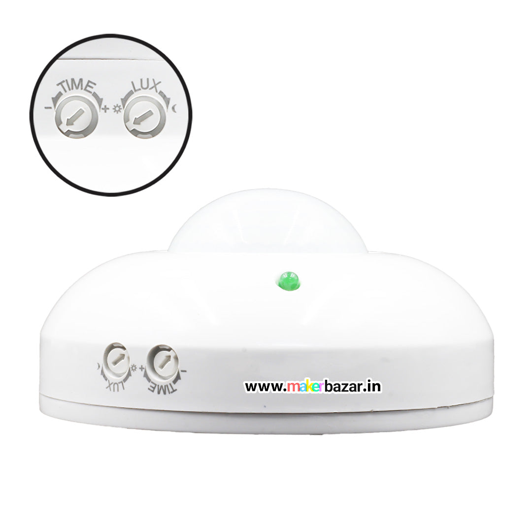 220VAC 360 Degree Ceiling Mounted PIR Motion Sensor With Adjustable Light Sensitivity and Time Delay