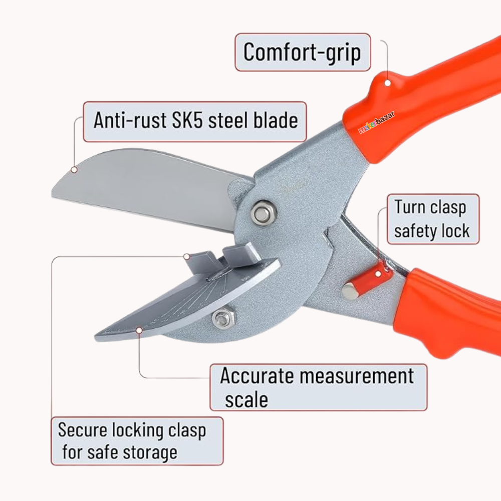 Multi Angle Miter Shears 45°–135° Adjustable Cutter