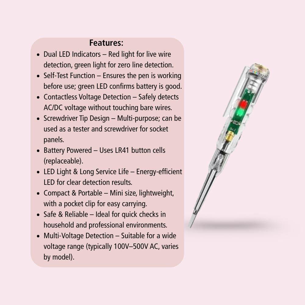 Multifunction Dual LED AC-DC Light Tester Pen