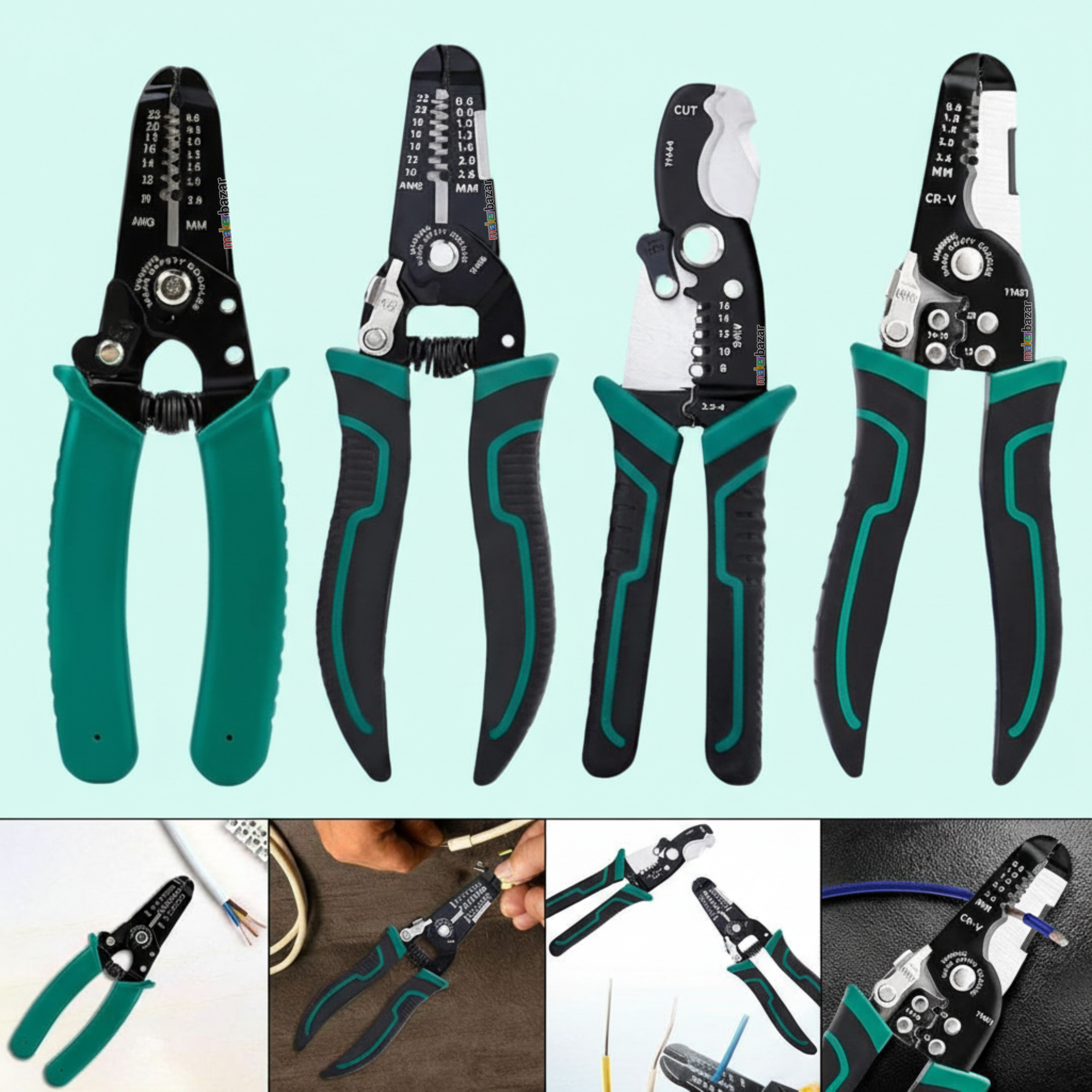 Multifunctional Wire Stripper Cable Cutter Crimping Tool