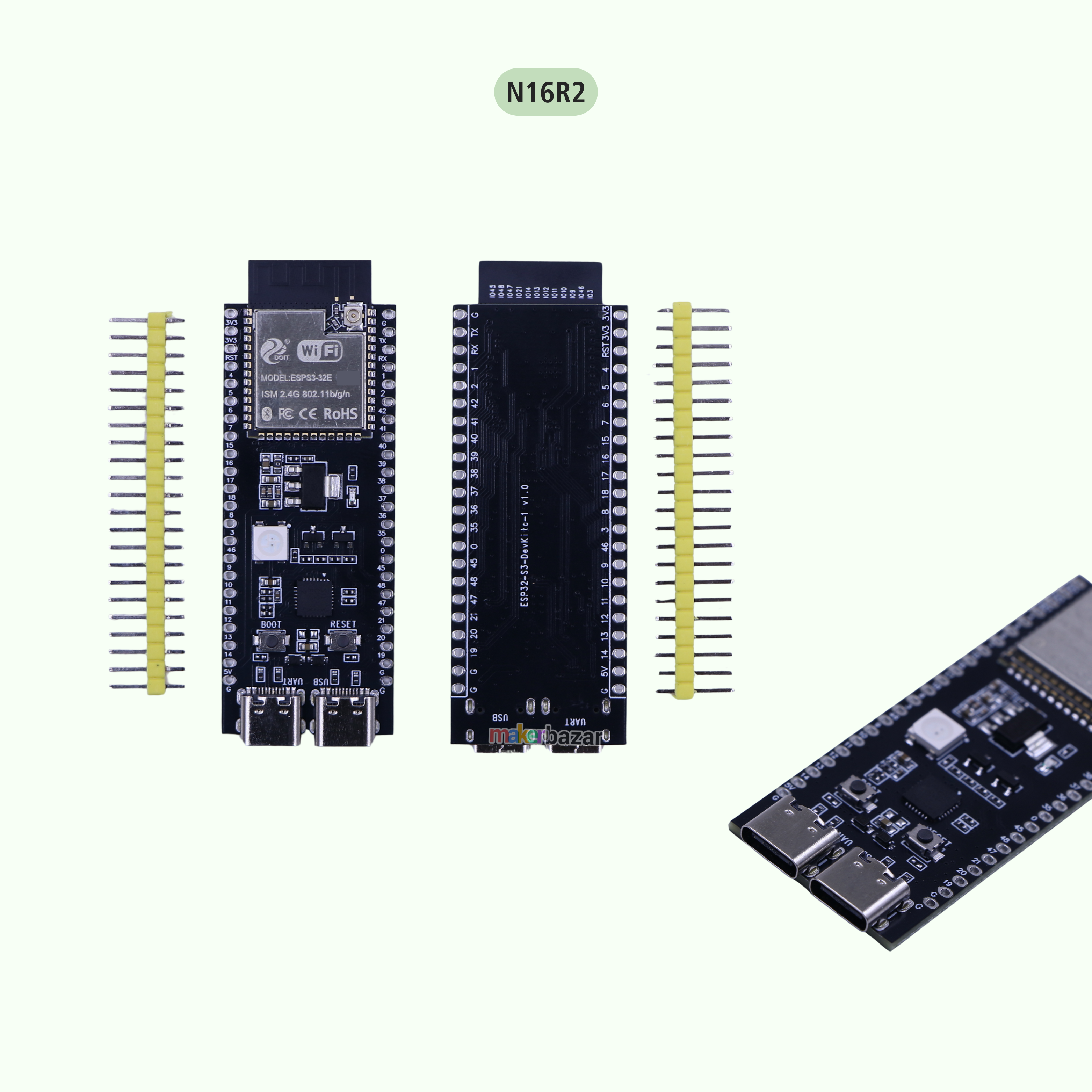 ESP32-S3-WROOM-1U Development Board DevKit
