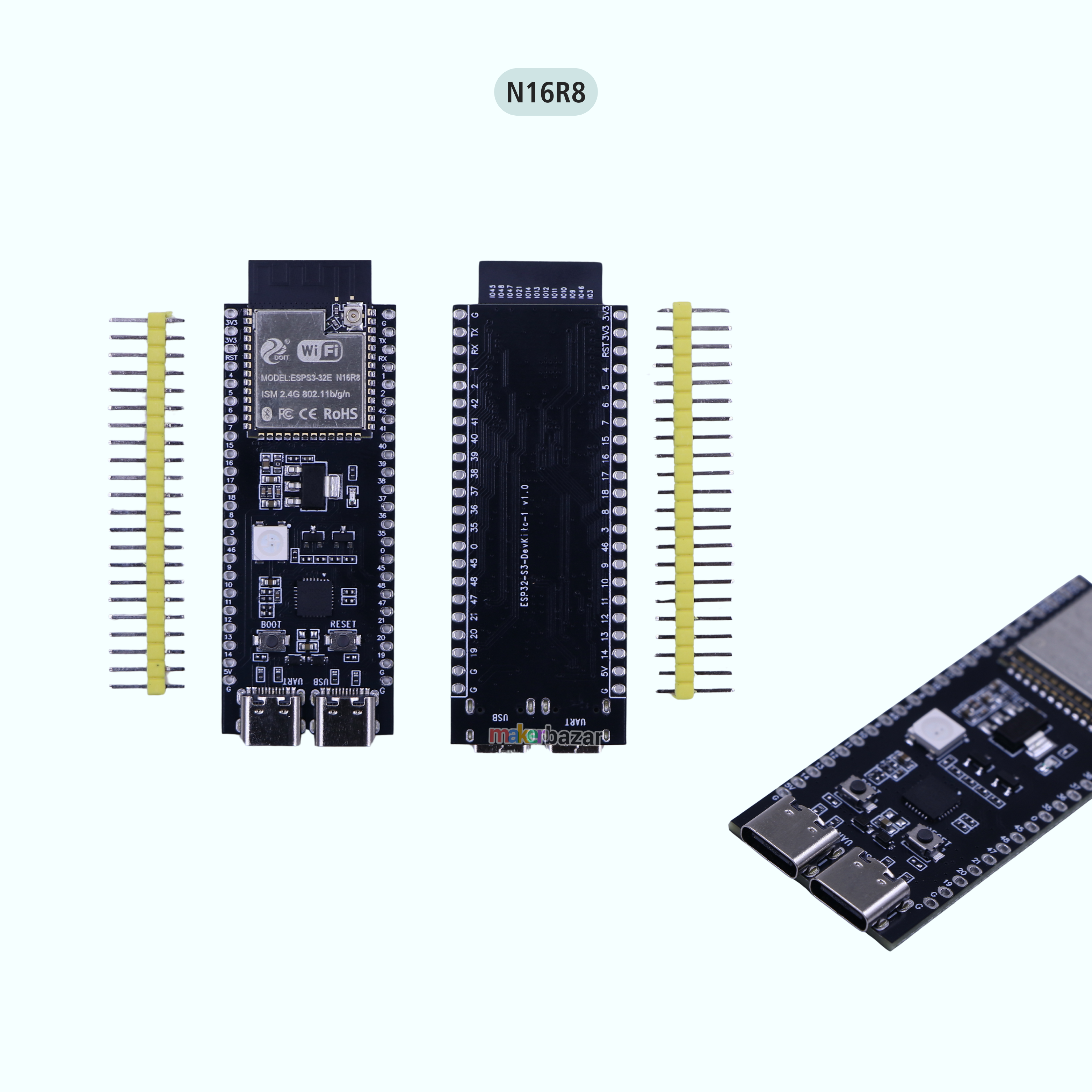ESP32-S3-WROOM-1U Development Board DevKit
