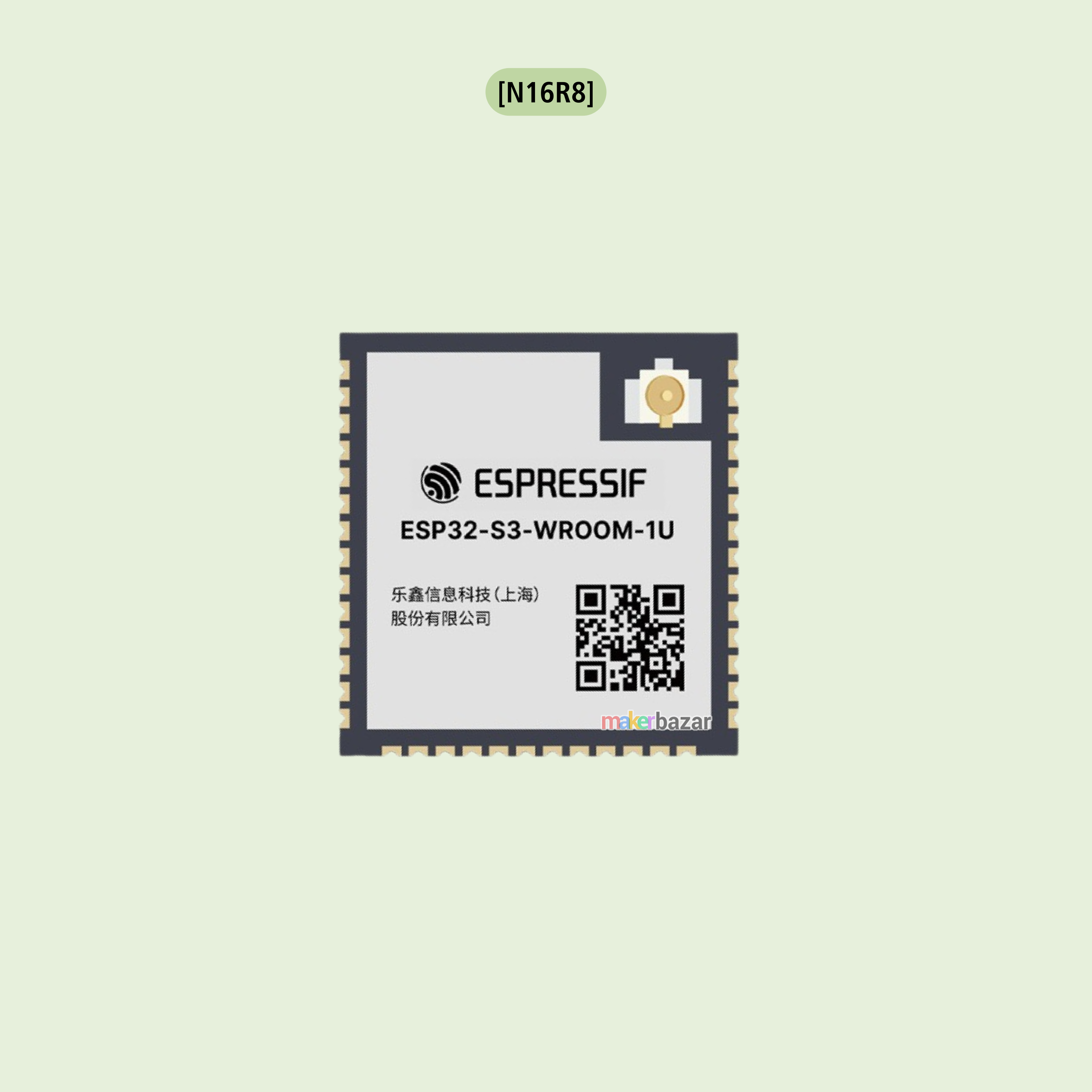 Espressif ESP32-S3-WROOM-1U Wi-Fi + Bluetooth 5 LE MCU Module -  External Antenna