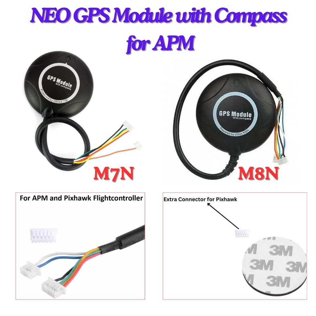 NEO GPS Module with Compass for APM with extra connector for Pixhawk