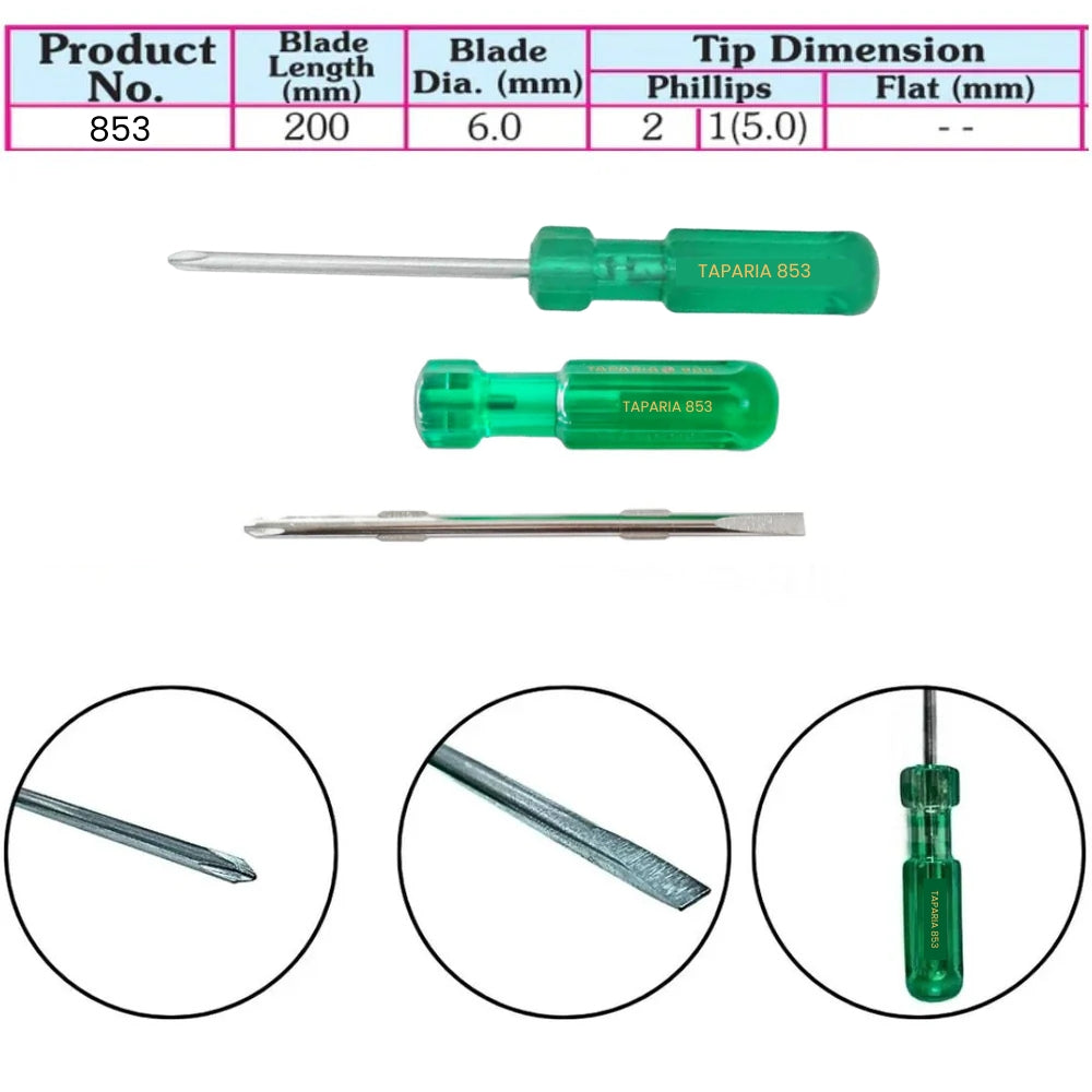 Taparia: Two In One Steel Screwdrivers