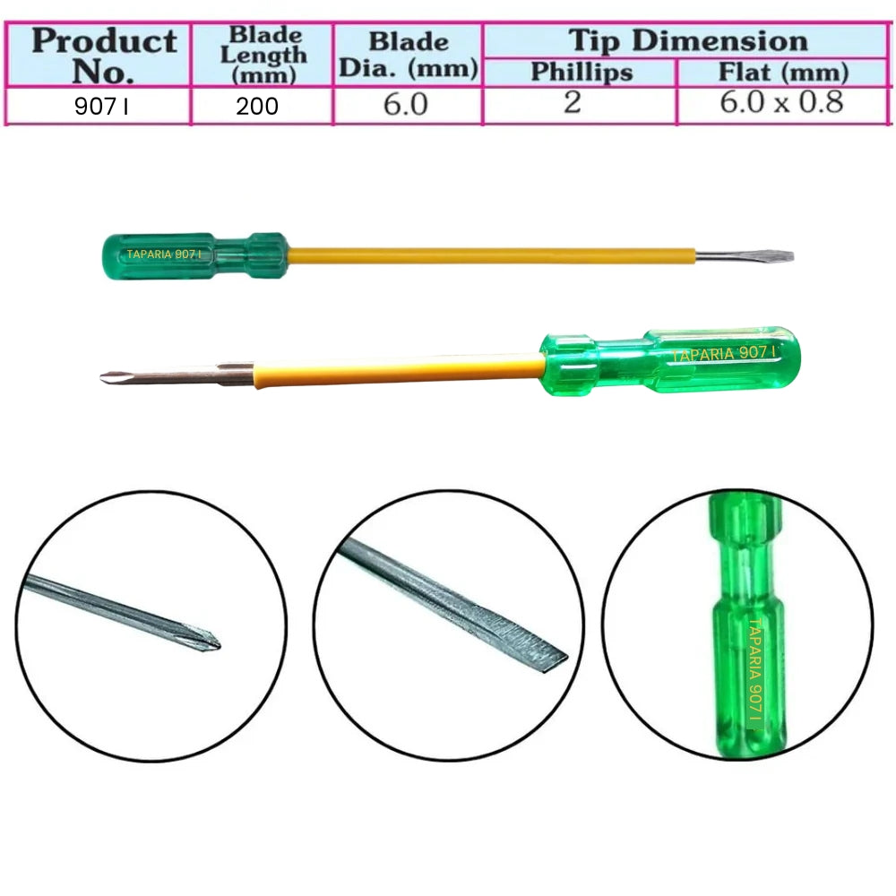 Taparia: Two In One Steel Screwdrivers