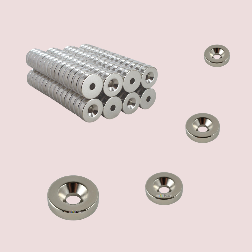 Neodymium Channel Countersunk Ring Magnet for Mounting
