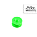 26x12mm Plastic Pulley Wheel for DC Toy Motor