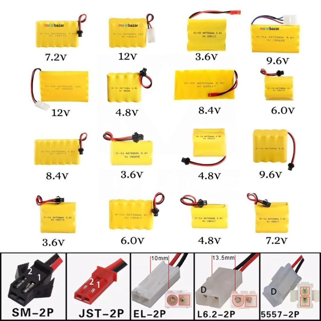 Ni-Cd Rechargeable AA Cells Battery Pack