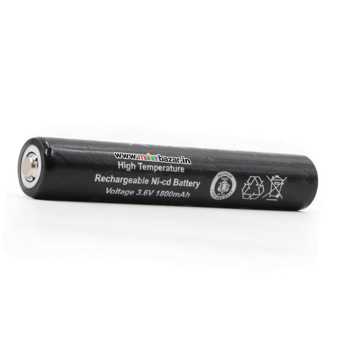 Generic : 1800mAh 3.6V Size-3SC Cell NiCd Rechargeable Battery with Button Top