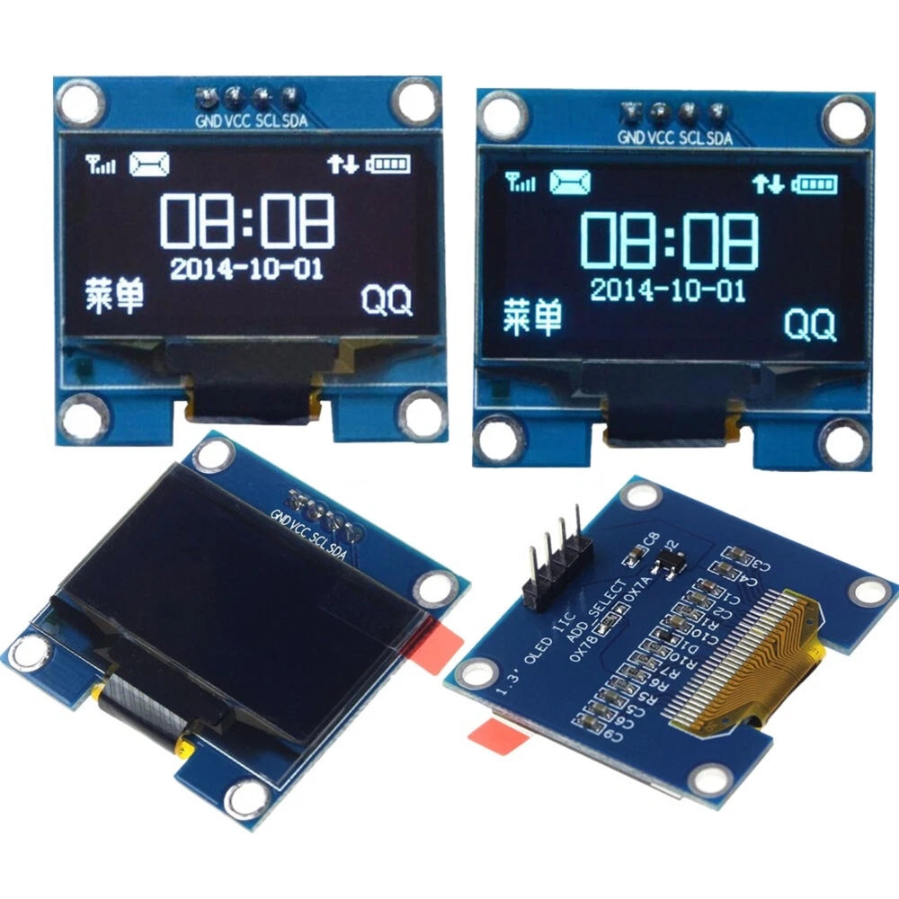 1.3in 4Pins I2C/IIC OLED Display Module SSH1106 Controller