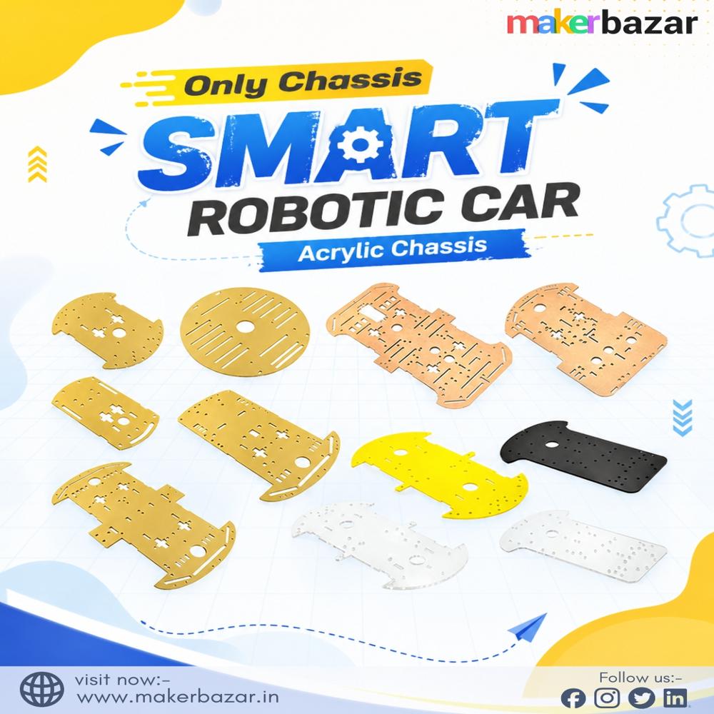 [Only Chassis] Smart Robotic Car Acrylic Chassis