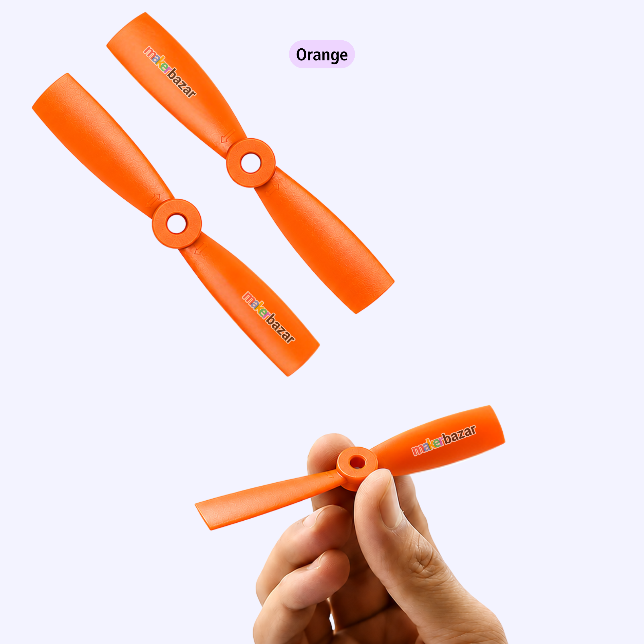 2-Blades 4.5mm Propellers For Drone/Quadcopters CW + CCW (1-Pair)