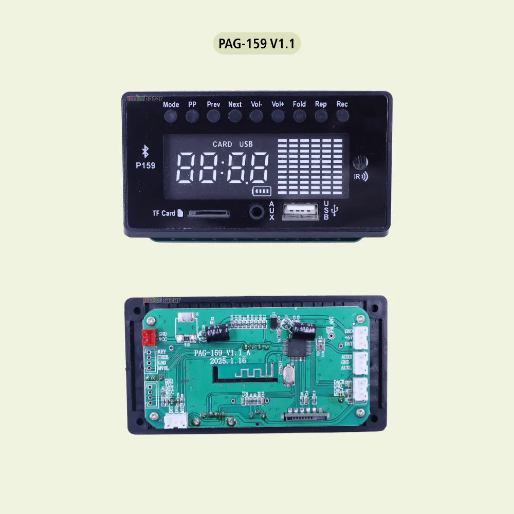 Pagaria Music Player Audio Decoder Module with Frame + Display