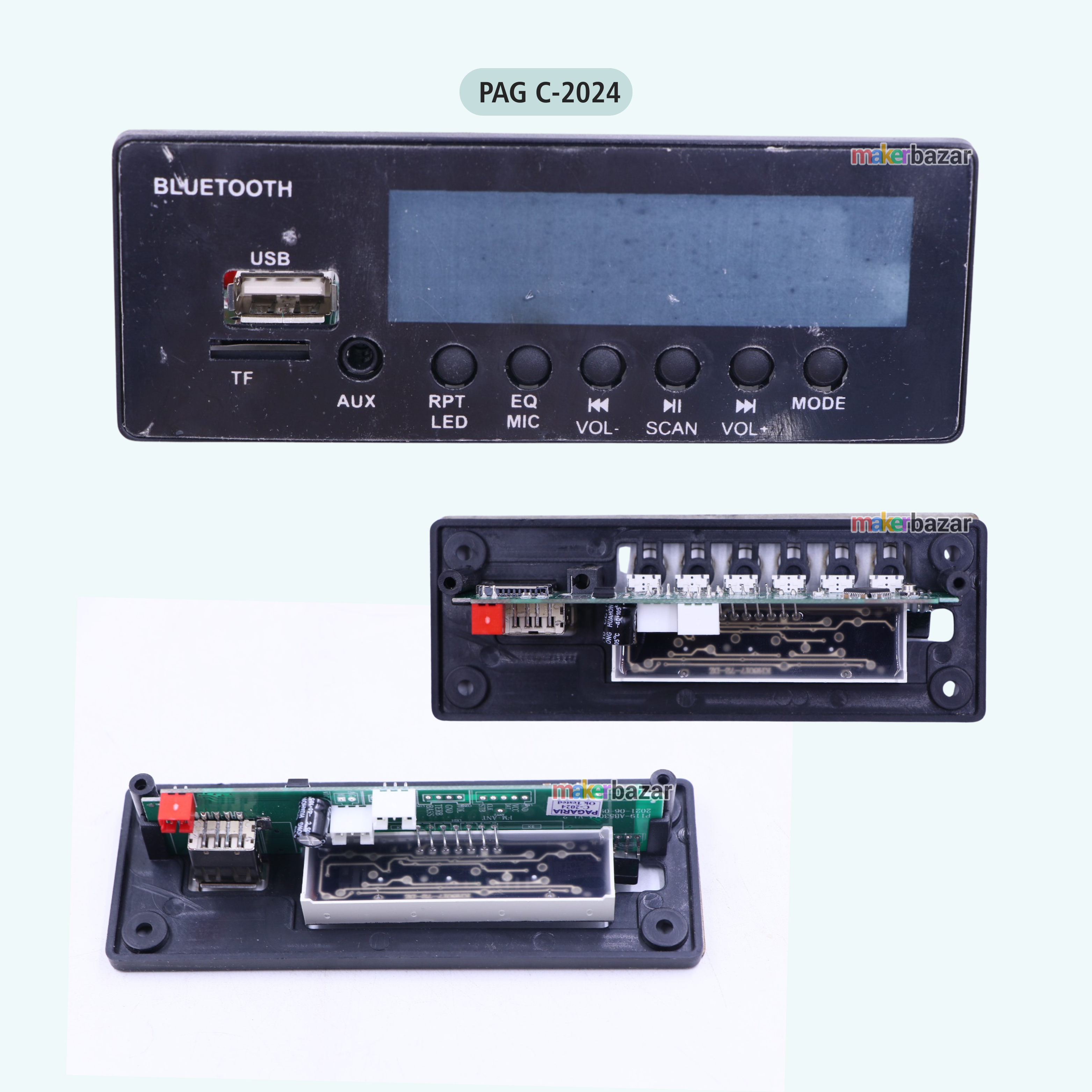 Pagaria Music Player Audio Decoder Module with Frame + Display