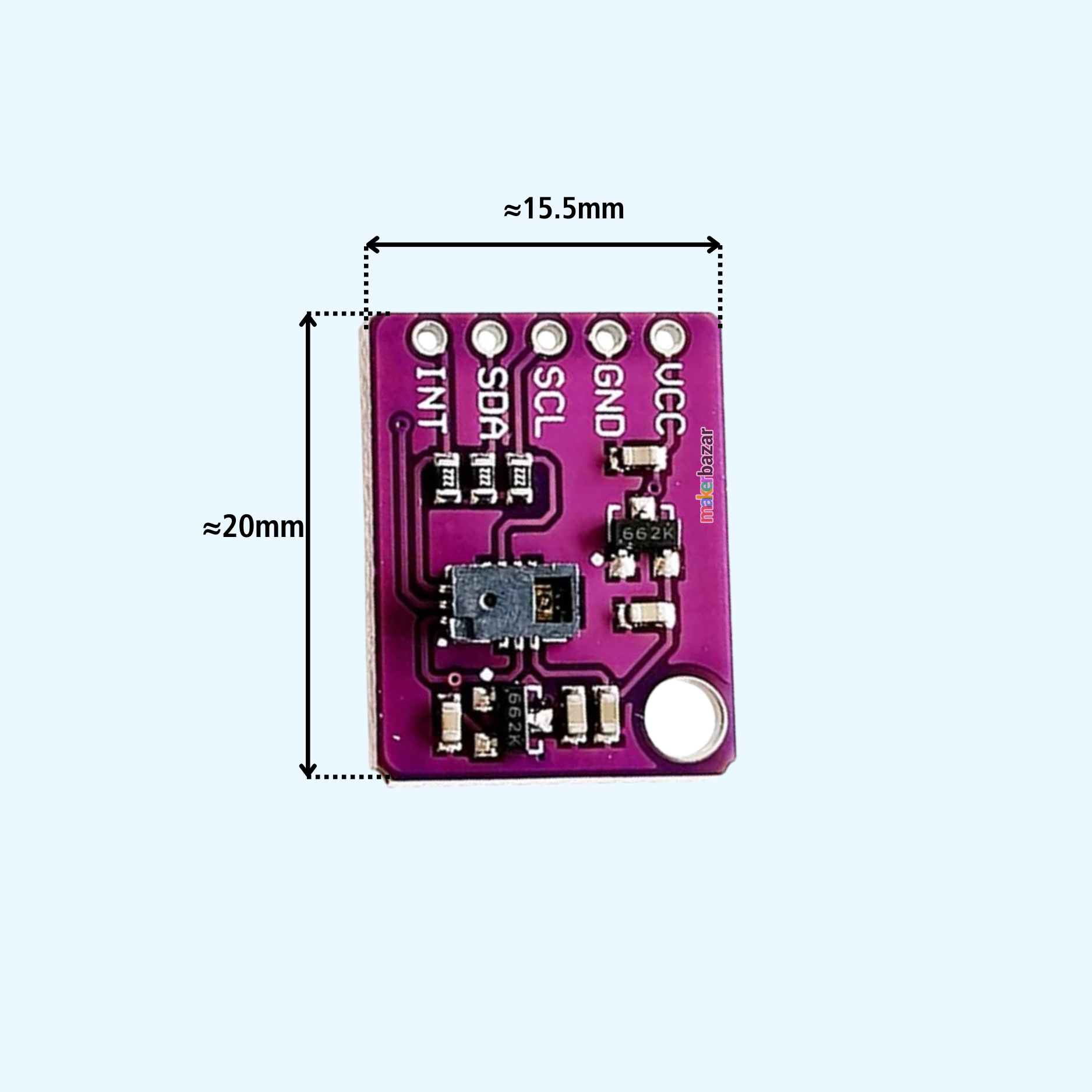 PAJ7620U2 Gesture Recognition Sensor Module I2C for Arduino