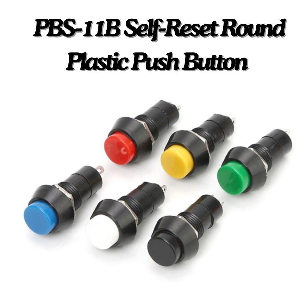 PBS-11B No-Lock Push Button 12mm Momentary Switch