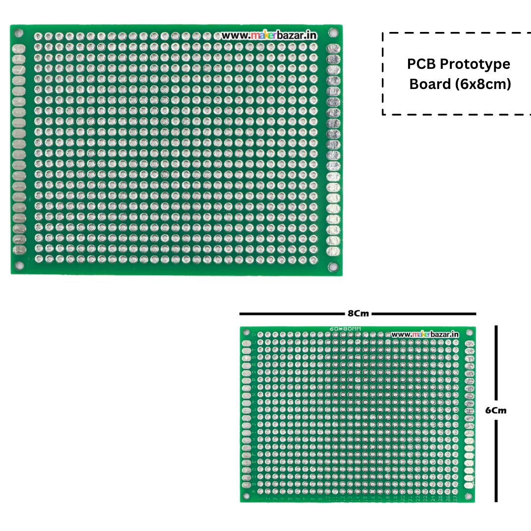 Double Sided Universal PCB Prototype Board 2.54mm Hole Pitch