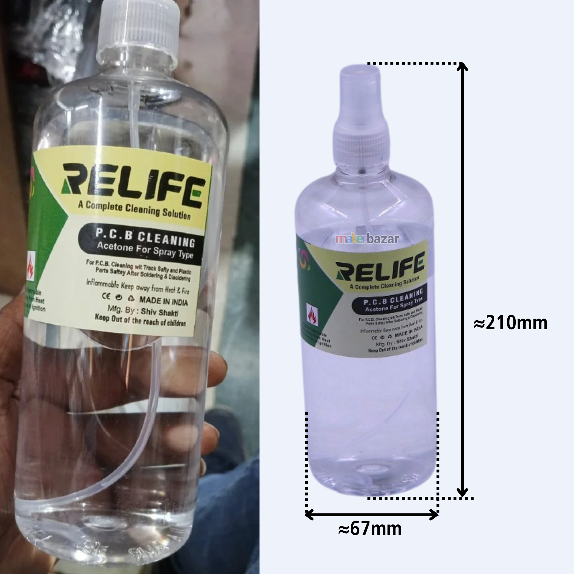Acetone Cleaning Solution for PCB & Electronics Modules