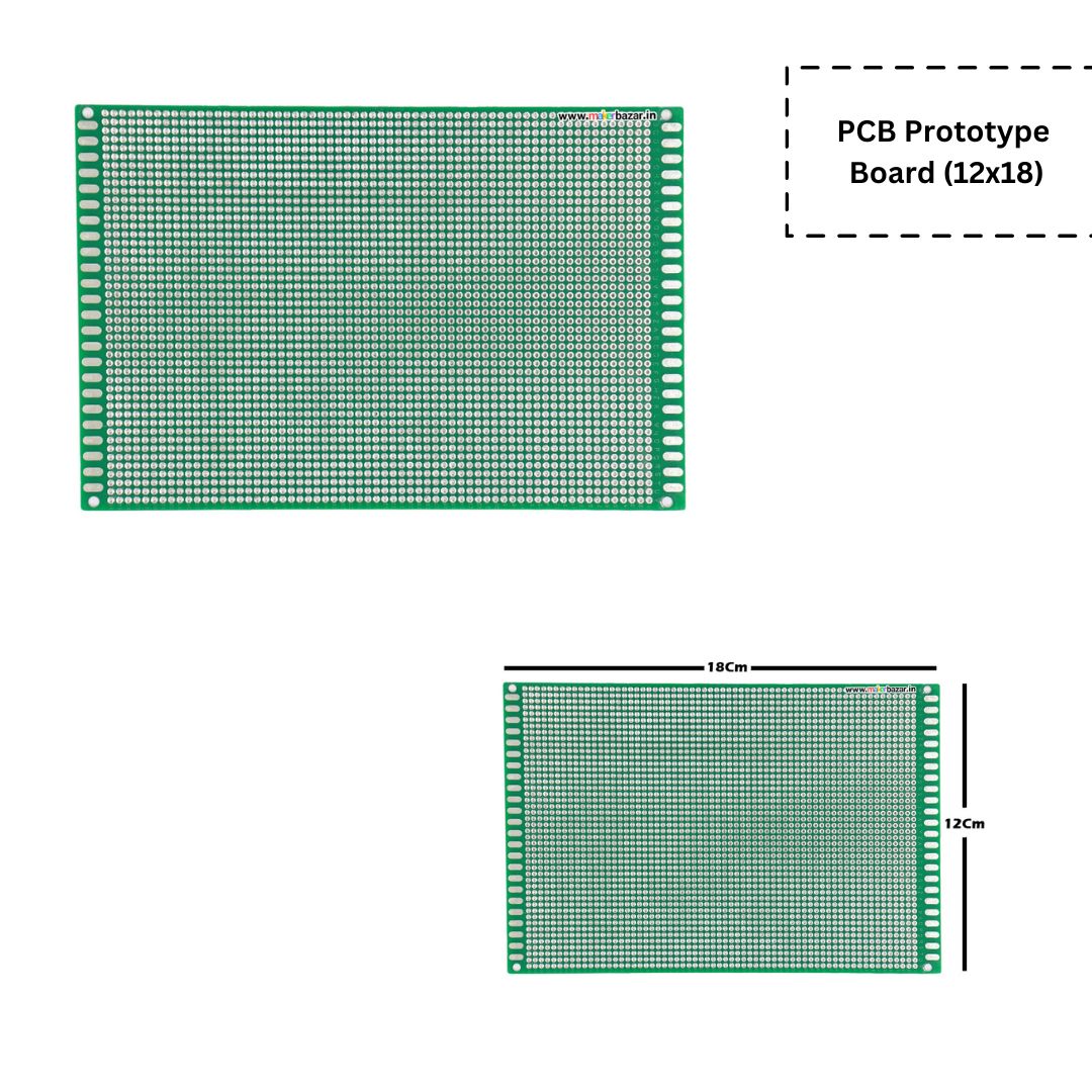 Double Sided Universal PCB Prototype Board 2.54mm Hole Pitch