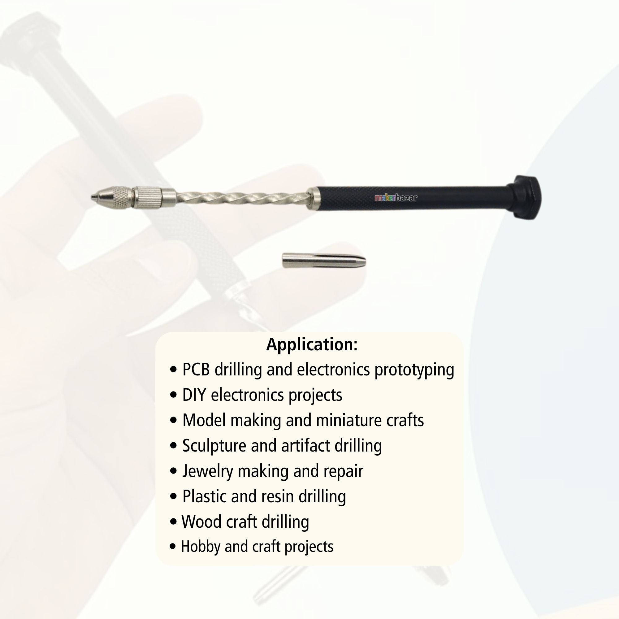 PCB Hand Held Spiral Pin Vise Drill Tool for Precision PCB & DIY Drilling