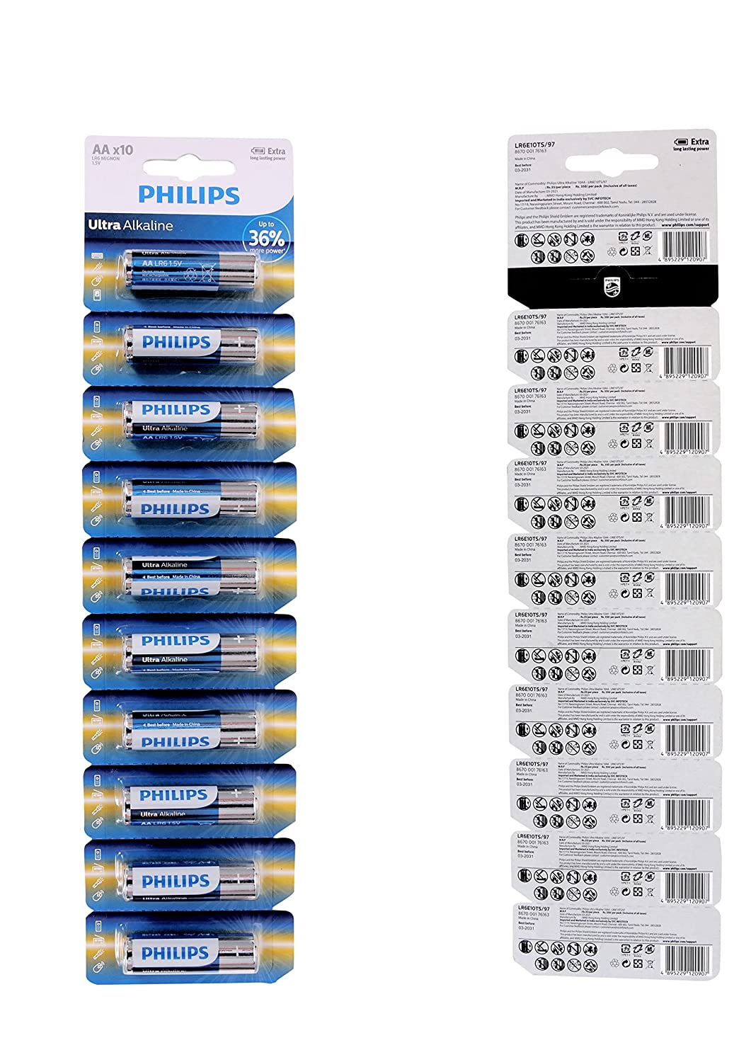 Philips: LR03 Ultra Alkaline Cell (Blue)