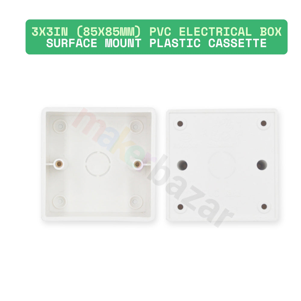 PVC Wall Mount Surface Box for Electrical Sockets Gang Plastic Housing