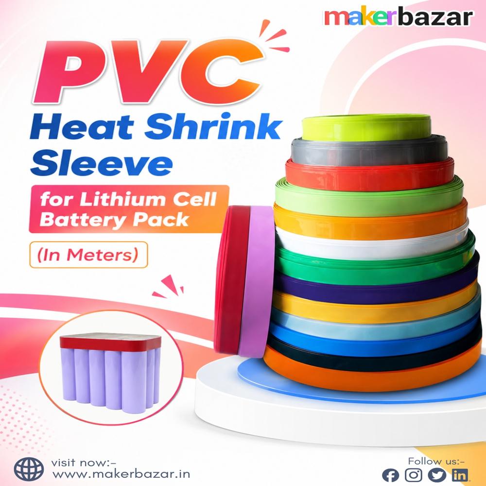 PVC Heat Shrink Sleeve for Lithium Cell Battery Pack (In Meters)
