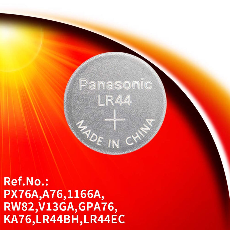 Panasonic: LR44 1.5V Alkaline Coin Cell Button Battery