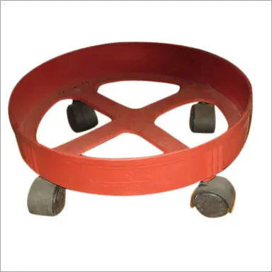 [Type 3] Gas Cylinder Plastic Trolley Stand With Caster Chair Wheels - Long Height
