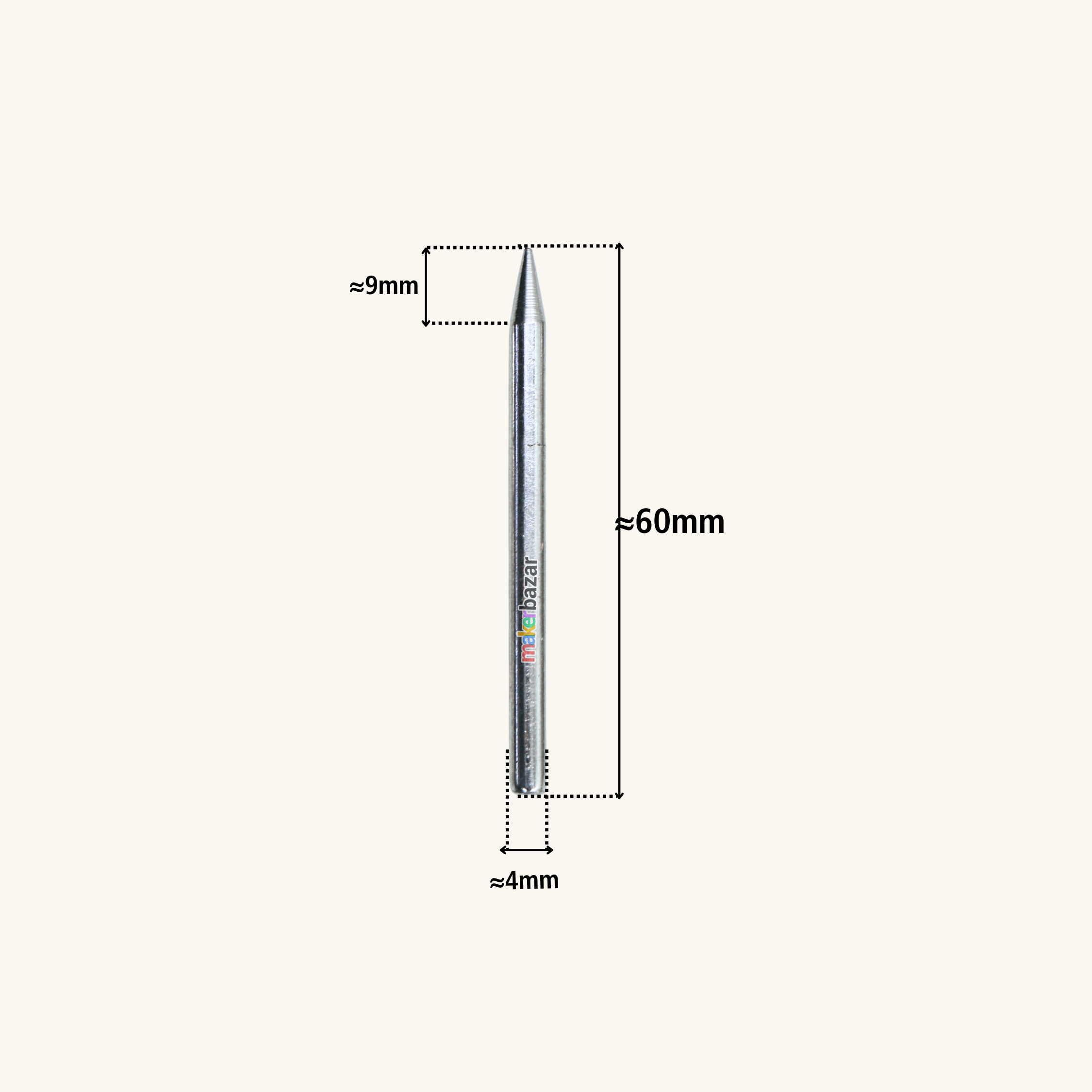 Long Pointed Soldering Iron Bits Spare Replacement Tip