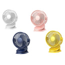 Portable USB-Powered Table Fan with Clip-on Mini Desk Fan