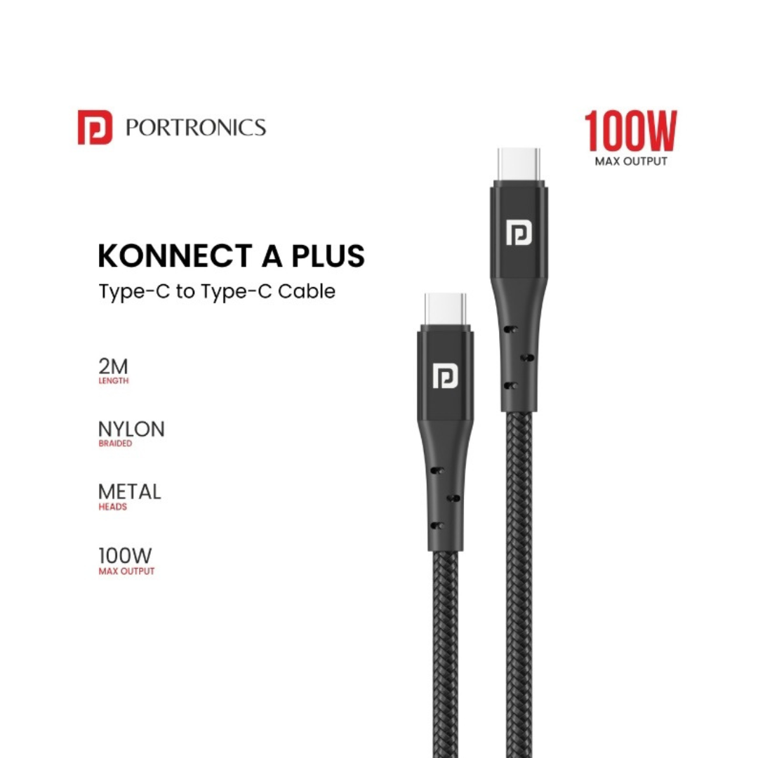 Portronics: Type-C to Type-C USB Data Cable